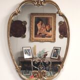 Vintage Louis XV Style Bronze Mirror