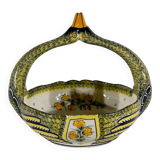 Earthenware basket, Manufacture Henriot Quimper – Mid-twentieth century