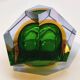 1960s asymmetrical and particular multifaceted ashtray / bowl in Murano glass. Made in Murano, Italy