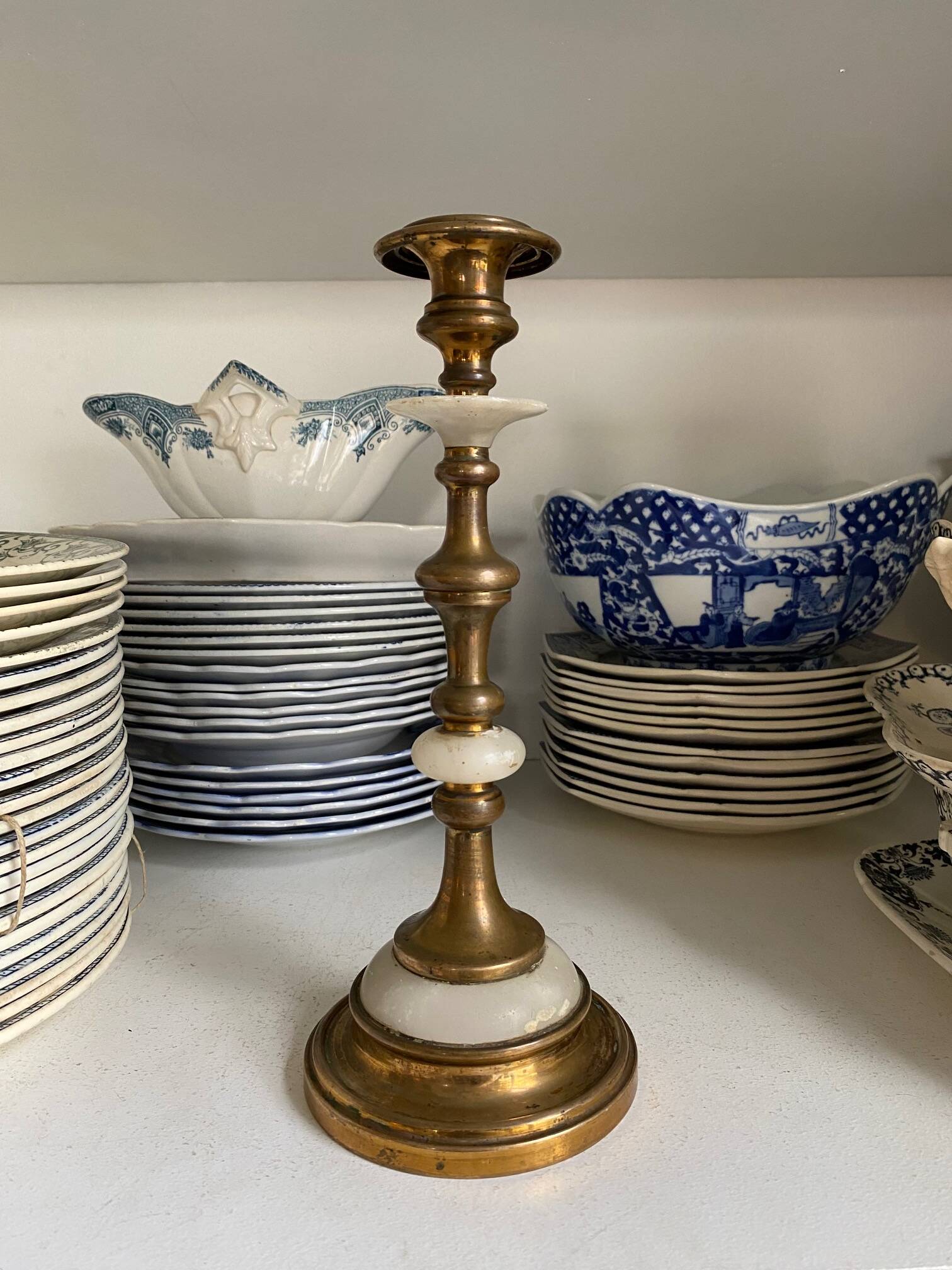 2 brass candlesticks