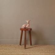 doe ceramic porcelain collection iridescent pink bambi vintage decoration kitsch 50s bohemian child