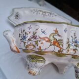 Large vintage French porcelain soup tureen from Moustiers Martres Tolosa