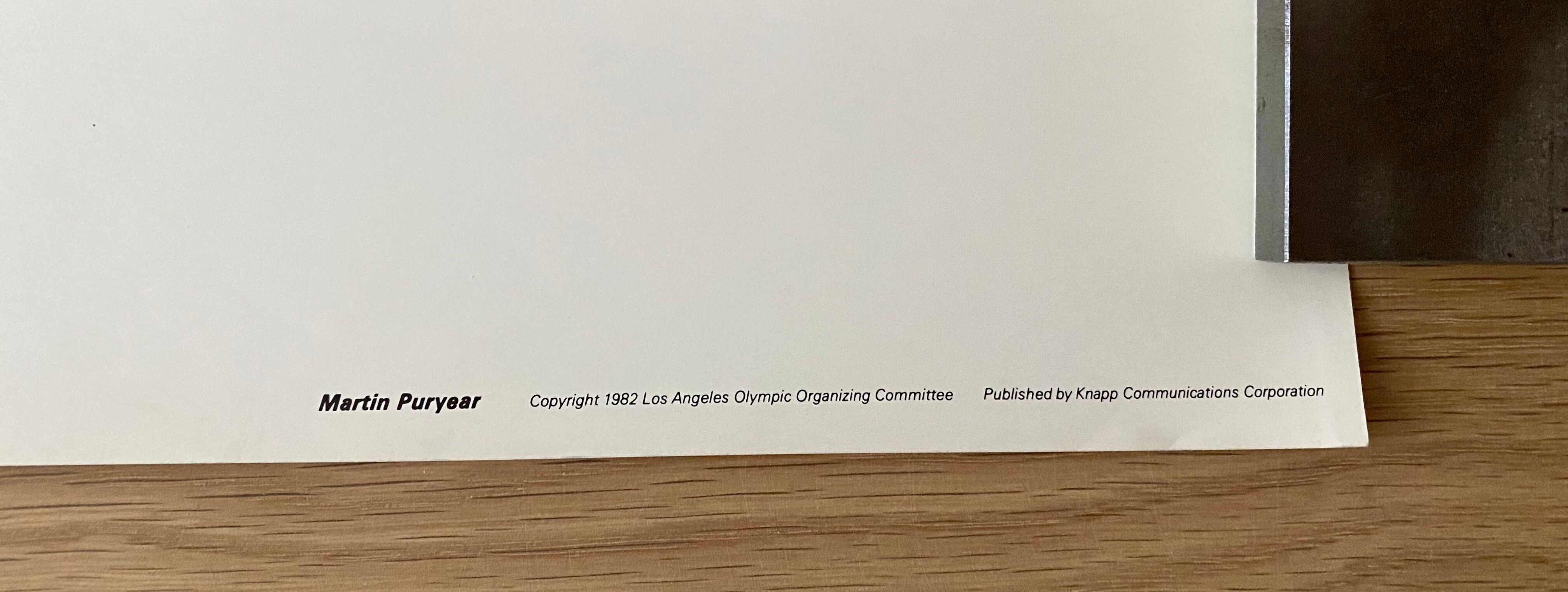 Martin Puryear, Original poster for the Los Angeles Olympics, 1984