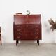 Mahogany secretary, Danish design, 1970s, manufacturer: PMJ Viby