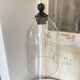 Pendant Light in Vintage Clear Glass in Bell Shape