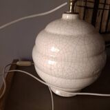 Art Deco crackled ceramic lamp