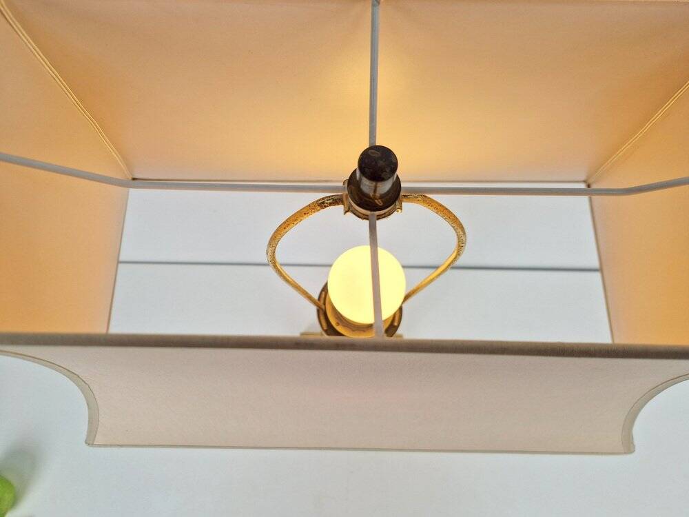 Brass Table Lamp from Deknudt, Belgium, 1978