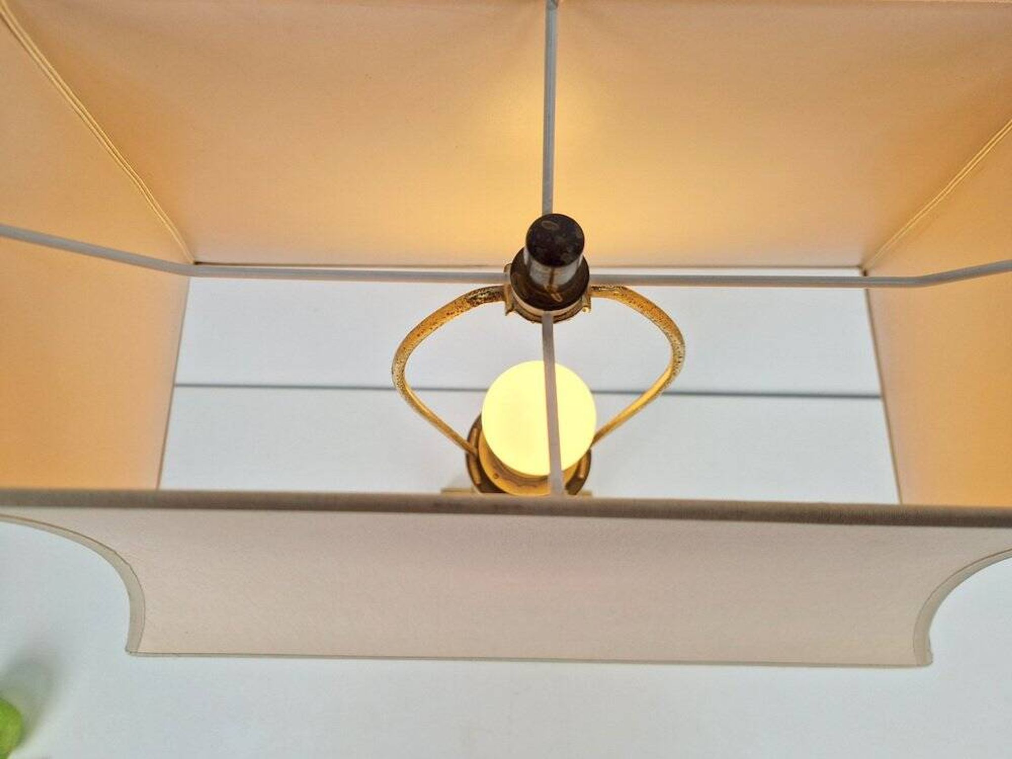 Lampe de table en laiton de Deknudt, Belgique, 1978