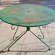 Wrought iron garden table
