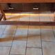 19th century farm table in solid oak