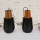 Suspensions et applique vintage en laiton noir 'østerport' par bent karlby pour lyfa, danemark 1960'