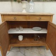 Art Deco buffet in natural wood, authentic charm.