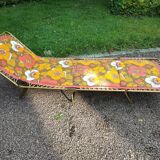 Deckchair, vintage Lafuma camp bed