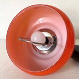 Suspension extensible en opaline et chrome, années 70