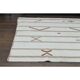 White Brown Antique Handmade Wool Kilim Rug 190x251