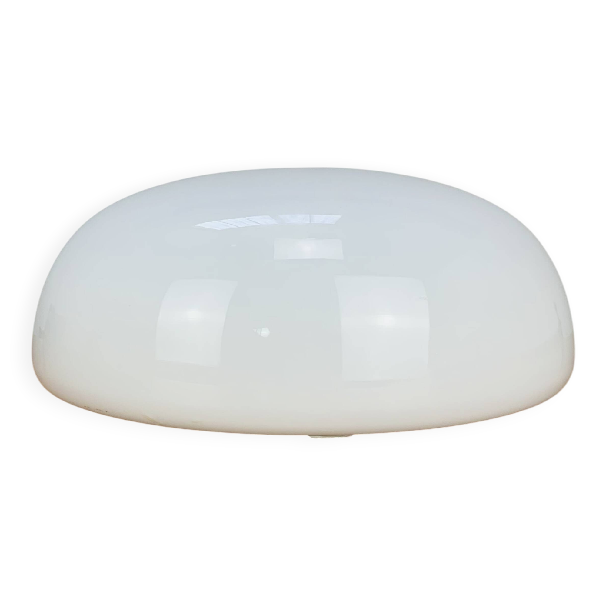 Opaline ball wall lamp made in Italy 25 cm, half sphere, vintage