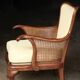 pair of mahogany and cane armchairs. English work (1960s).