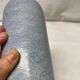 Bouteille en grès gris bleuté
