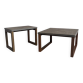 Set of vintage stone side tables, 1970s