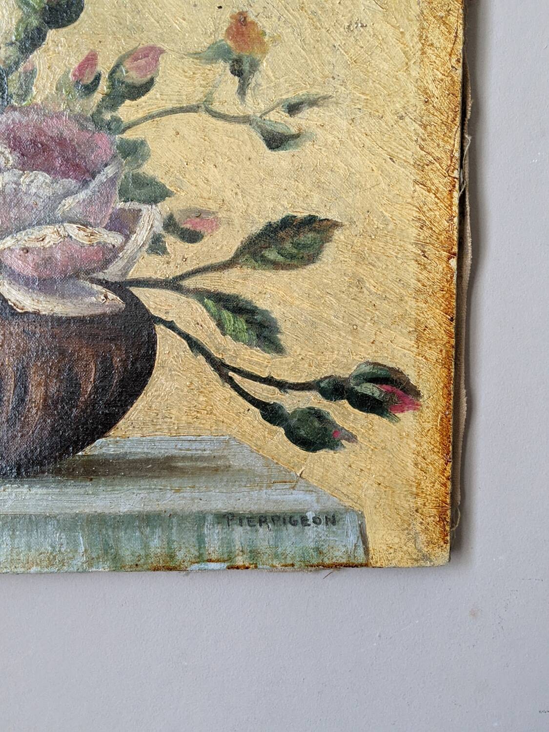 Acrylic on canvas decoration country bohemian still life