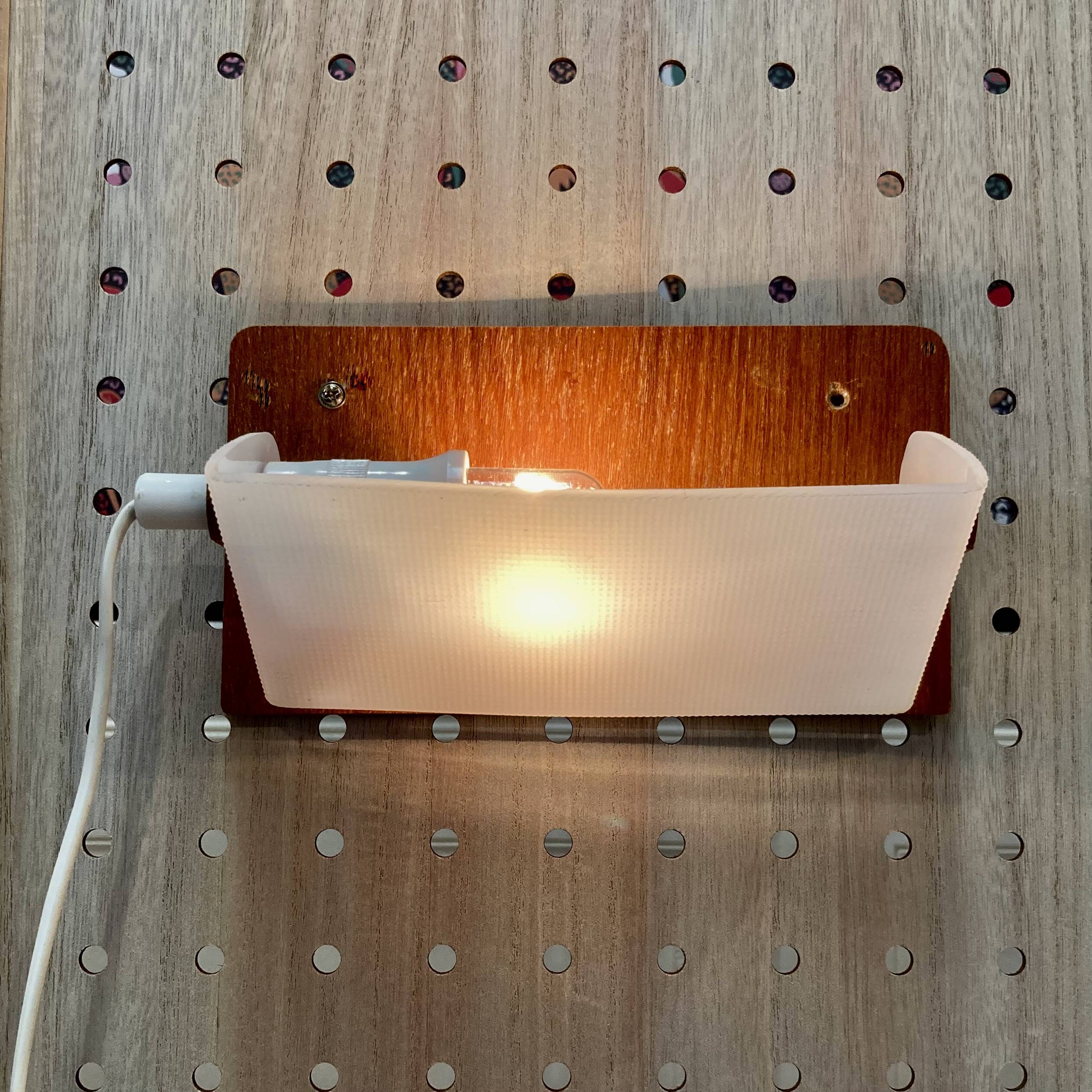 Pair of modular wall lights Scandinavian design 1950.