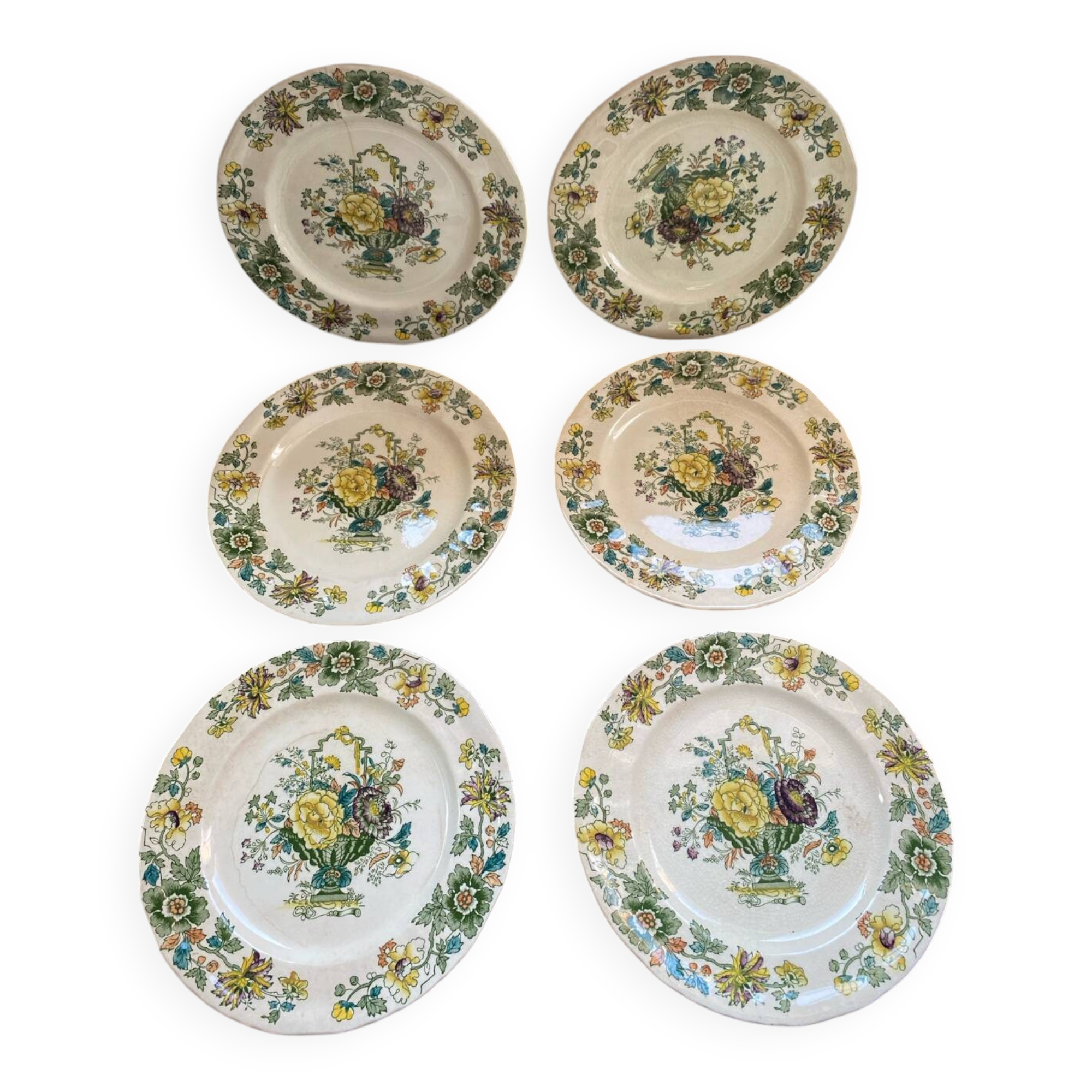 Dessert plates, ironstone, Mason's, England