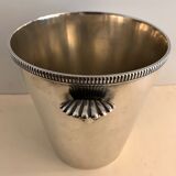 Pearl silver metal champagne bucket, shells or shells