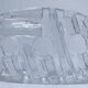 80s design sculptural glass candle holder