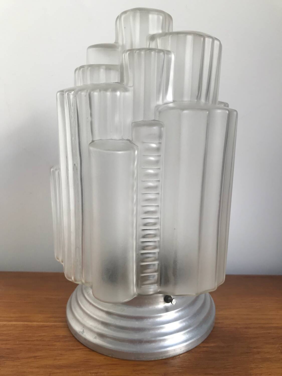Clear Art Deco Globe Skyscraper