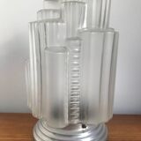 Skyscraper globe Art Deco transparent