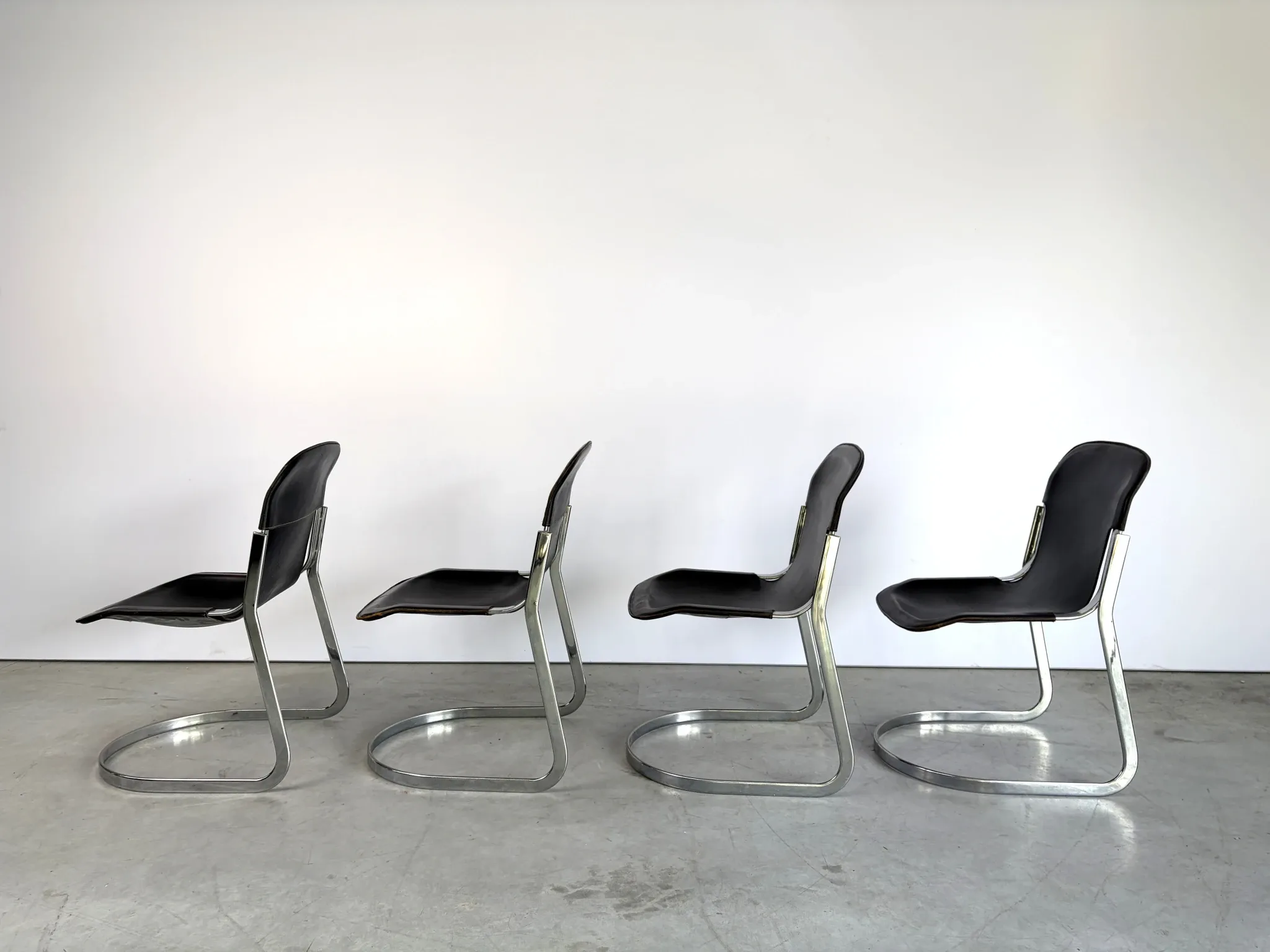 Vintage dining chairs by Cidue set of 4, 1970s