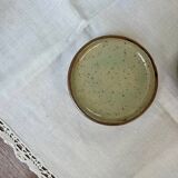 Vintage Rustic Stoneware Coffee Set - 6 Cups + 6 Saucers