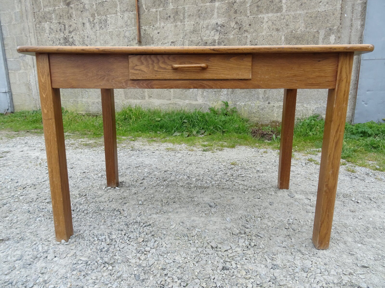 Solid oak farm table 121x73