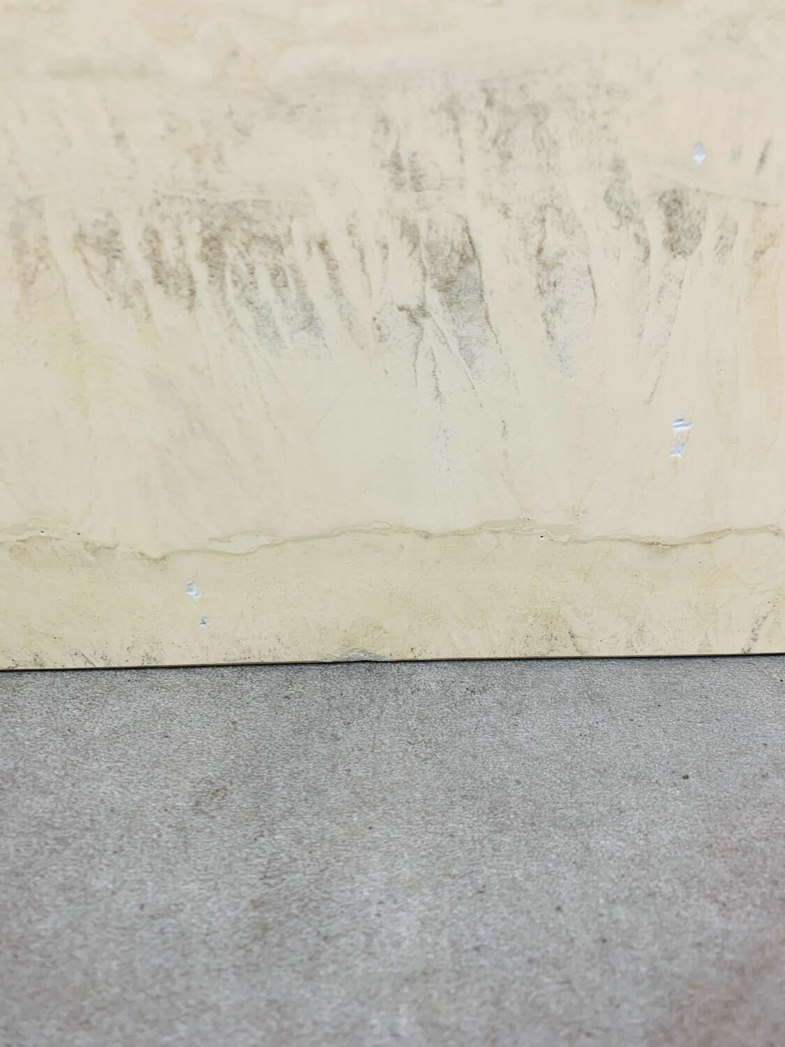 Rectangular travertine coffee table