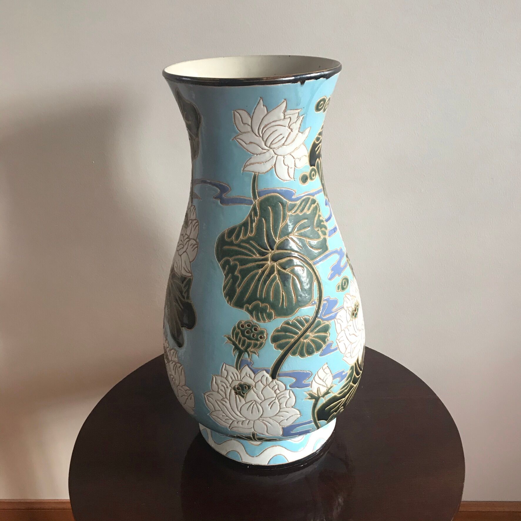 Large Art Deco-style vase - height 50 cm