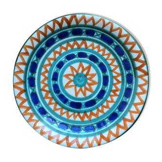 Ceramic plate Robert Picault Vallauris  vintage 50s - 24 cm