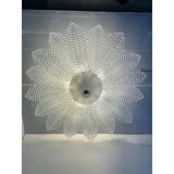 Glass Sputnik Chandelier Flush Mount, Mazzega Zuccheri Venini