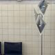 Mid-Century Decorative Floor Lamp in Chromed Metal with Diamond Shaped Shades