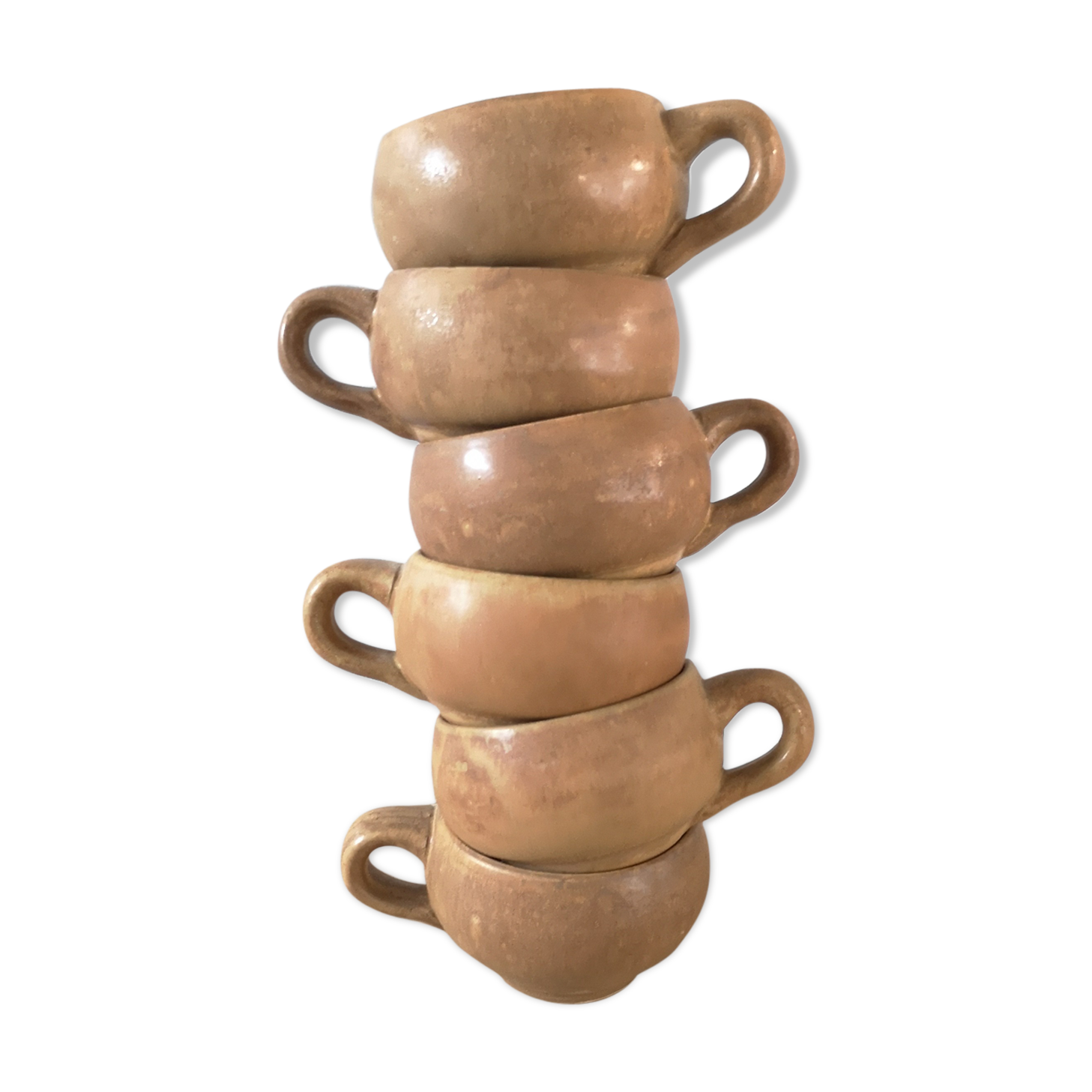 Lot of 6 cups Rhoda sandstone