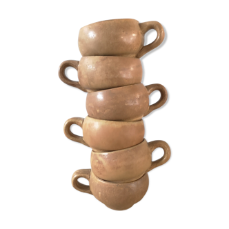 Lot of 6 cups Rhoda sandstone