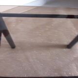 2 glass and chrome side tables, glass and metal coffee tables
