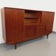 Vintage Scandinavian high sideboard in teak from the 50s and 60s