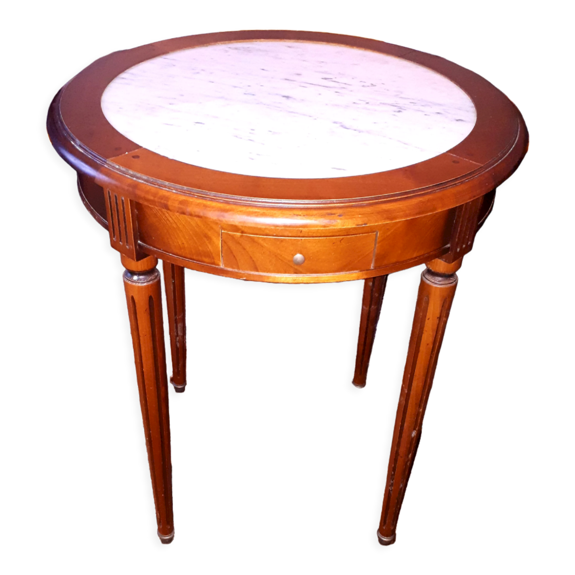 Louis XVI style mahogany pedestal games table