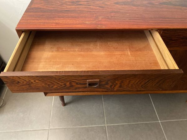 Enfilade scandinave en palissandre 2 tiroirs de Eric Brouer pour Mobelfabrik 1970
