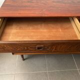 Scandinavian rosewood sideboard with 2 drawers by Eric Brouer for Mobelfabrik 1970