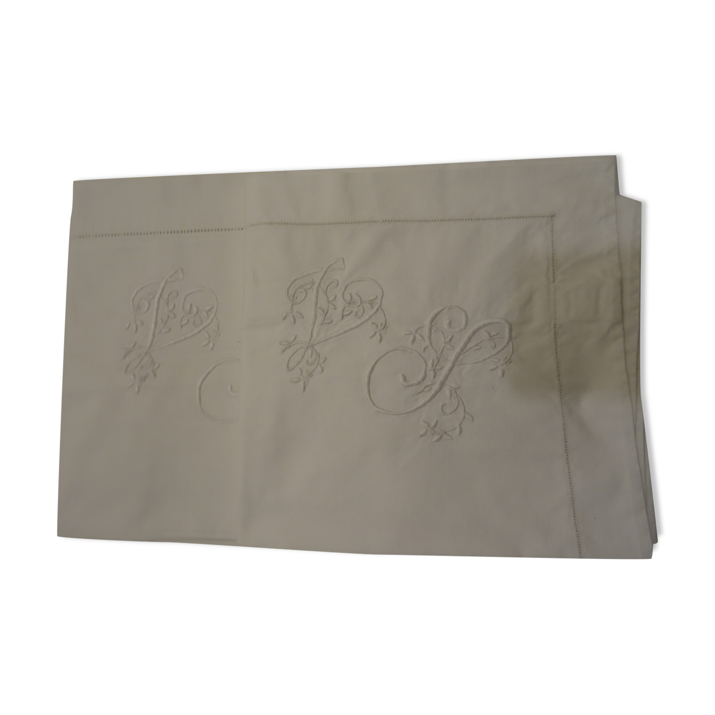 Nice pair of pillowcases monogrammed VS