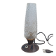 Lampe en verre texturé et métal. Année 60-70
