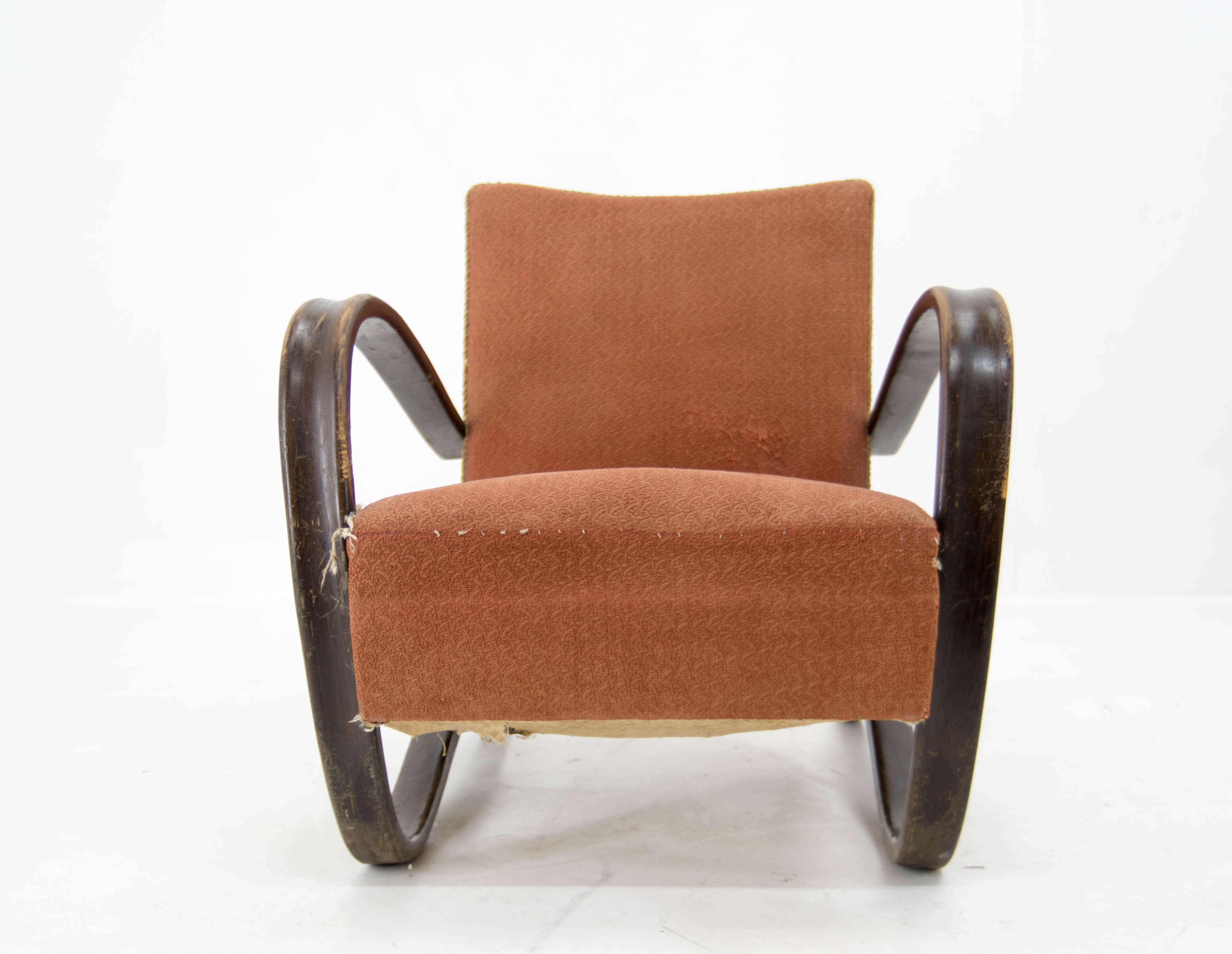 Armchair H 269 by Jindřich Halabala, 1940s
