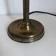 Vintage 1900 Clichy glass paste lamp, brass workshop desk - 60 cm