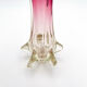 Murano Sommerso Vase Sculpture "Chambord" – Ruby Red & Champagne